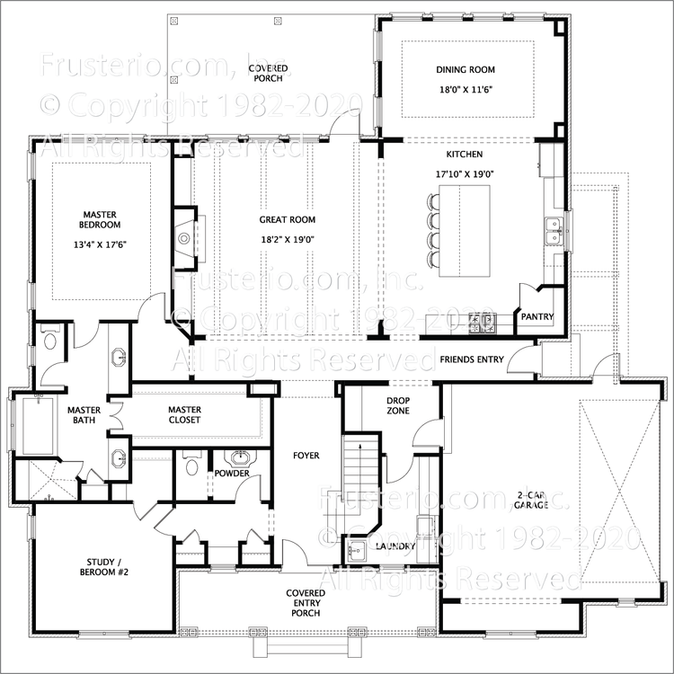 Frederick House Plan First Floor Plan