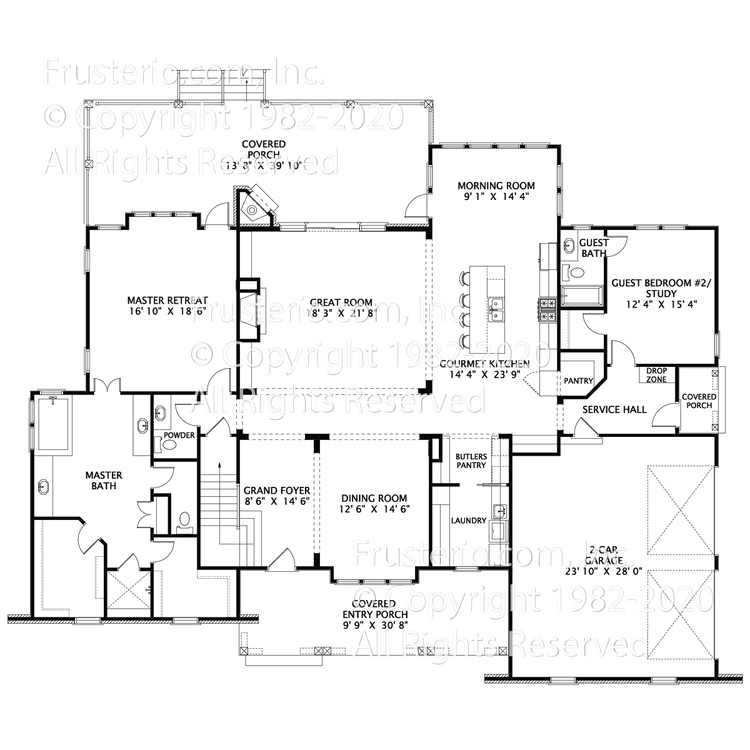 Blackridge House Plan First Floor Plan