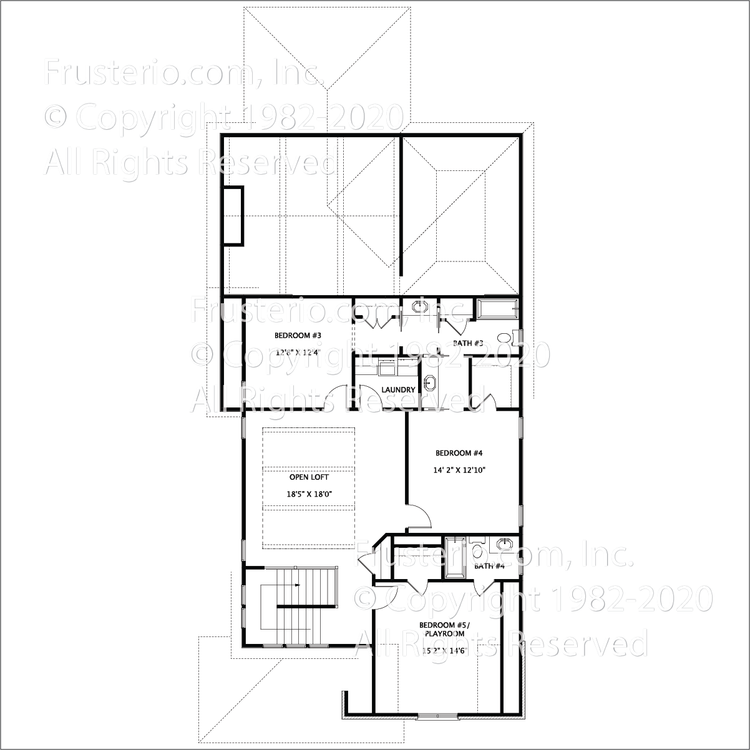 Ennis House Plan 2nd Floor