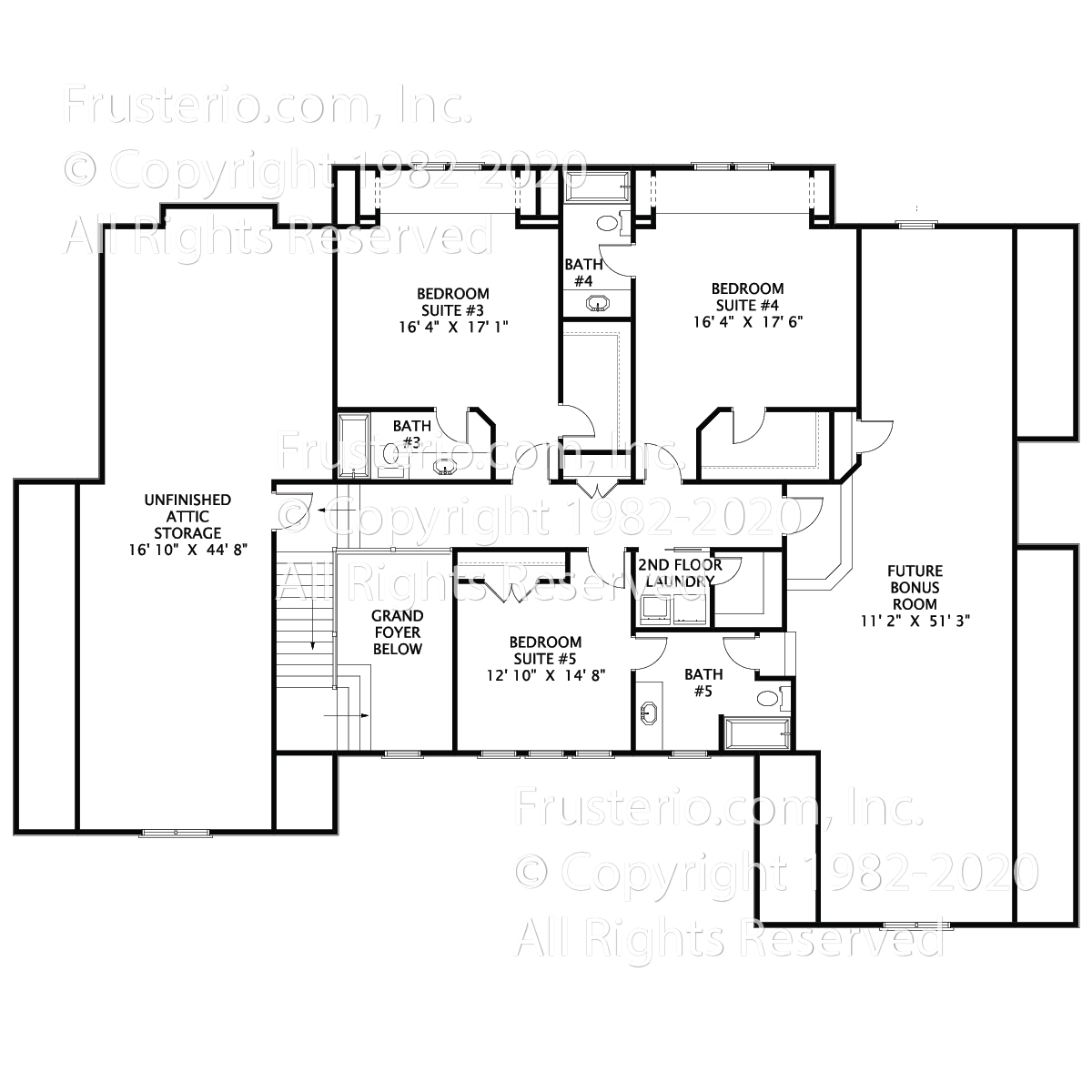 Blackridge House Plan 2nd Floor