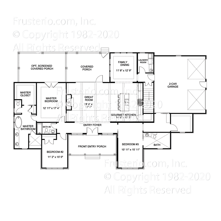 Davis House Plan First Floor Plan