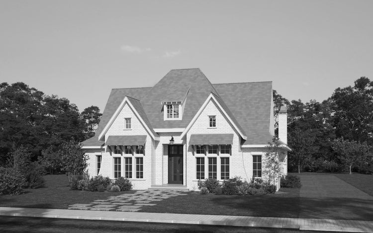 Langley Front Elevation Rendering