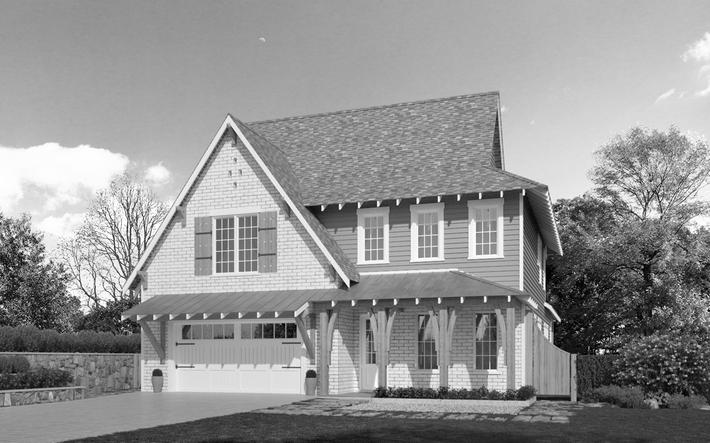 Kent Front Elevation Rendering