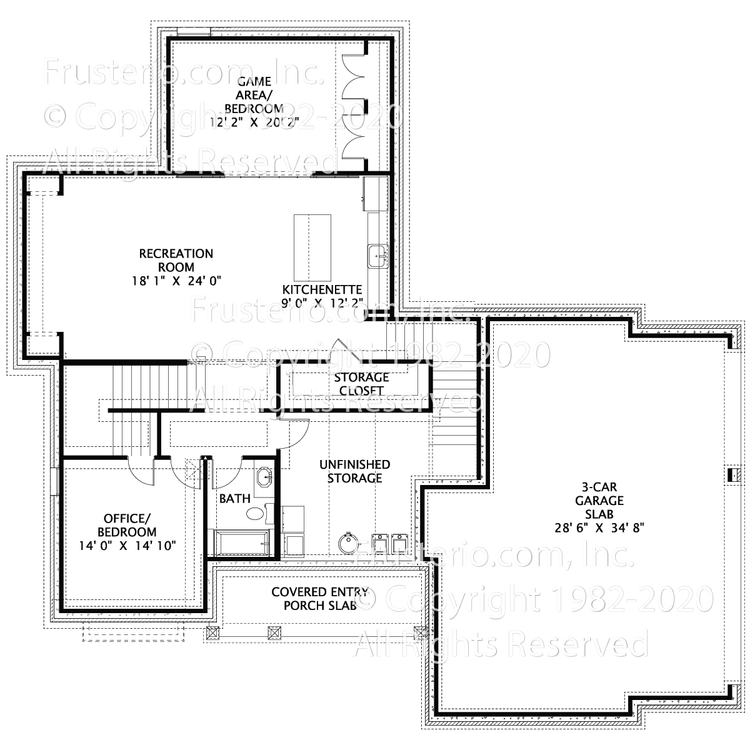 August House Plan 3rd Floor