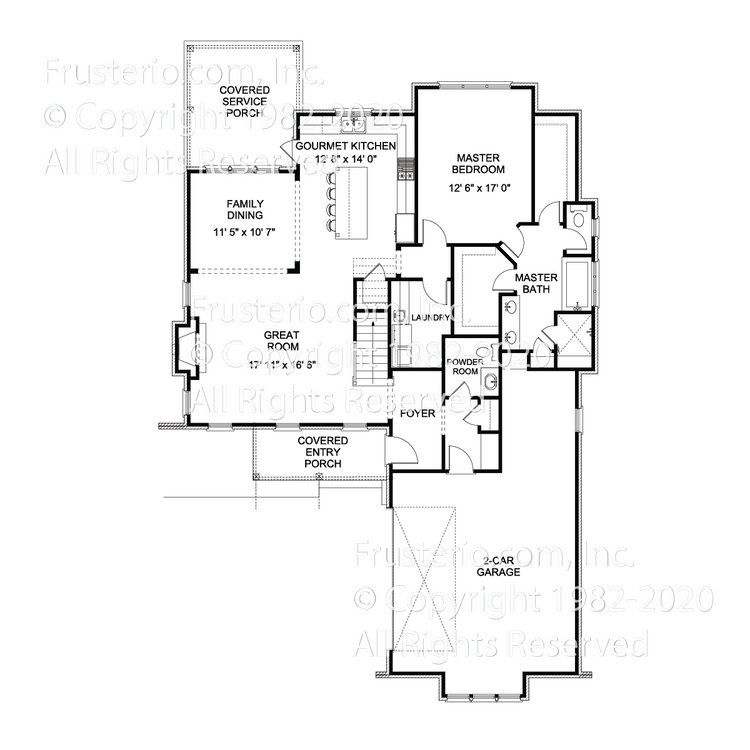 Paige House Plan First Floor Plan