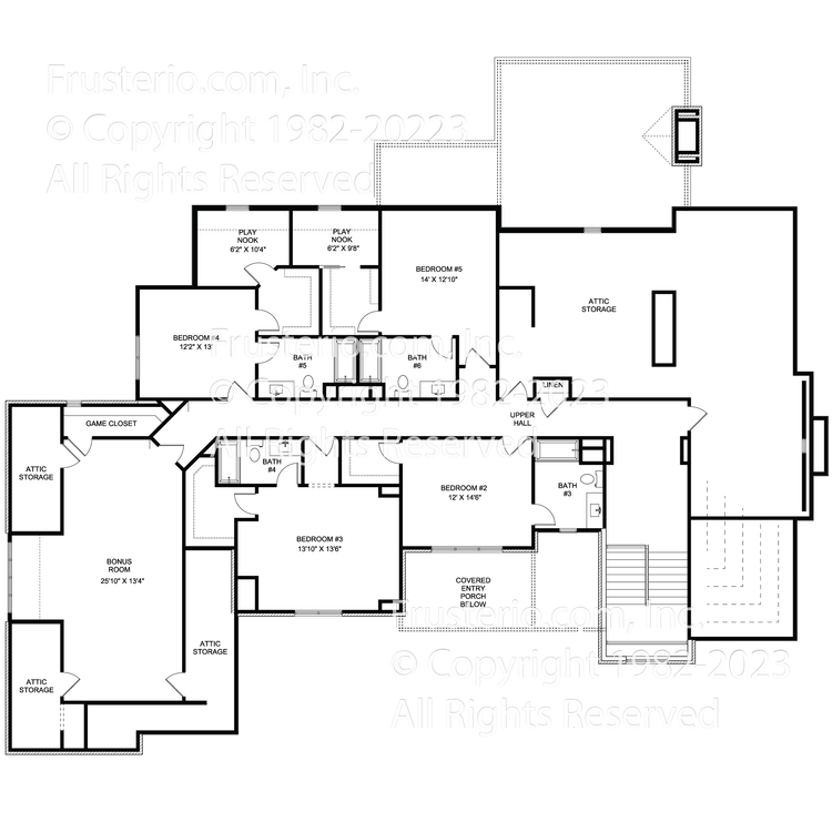 Kinsley House Plan 2nd Floor