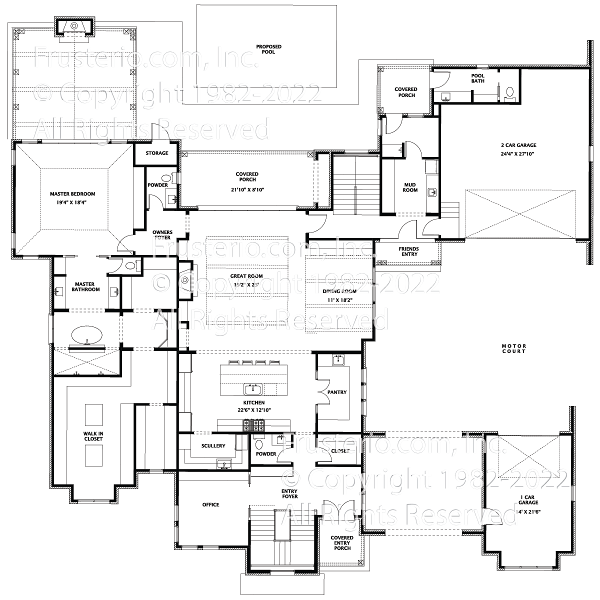 Schaefer House Plan First Floor Plan