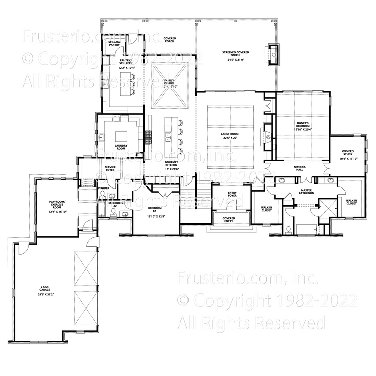 Forrest House Plan First Floor Plan