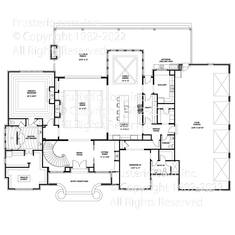 Brookewood House Plan First Floor Plan