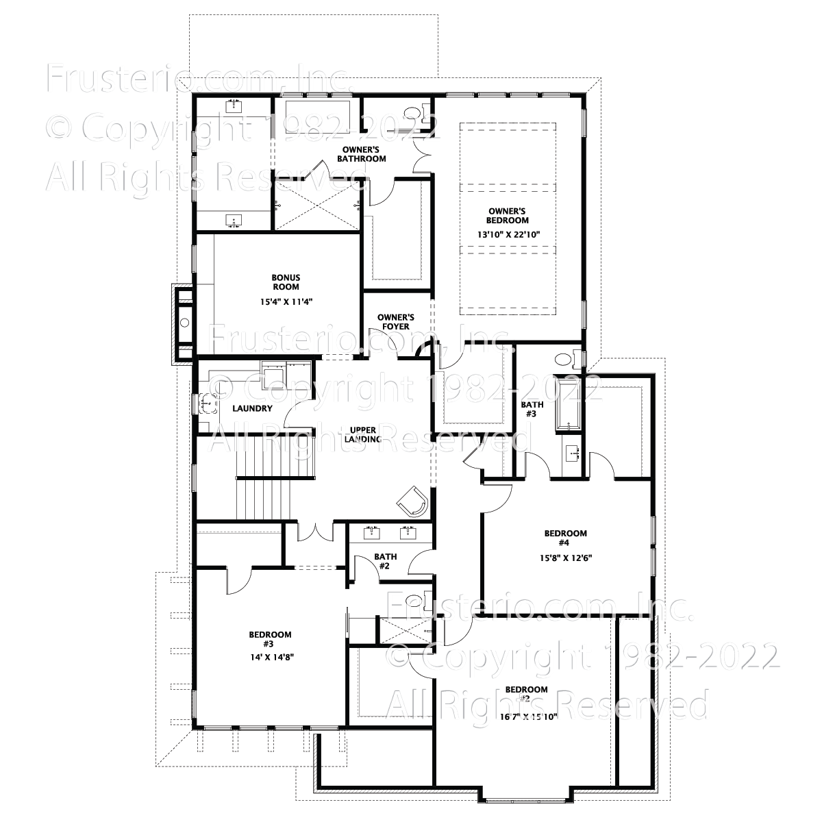 Duke House Plan 2nd Floor