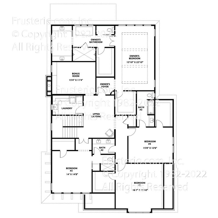 Duke House Plan 2nd Floor