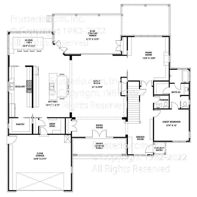 Neill House Plan First Floor Plan