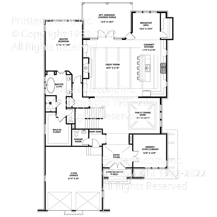 Mercer House Plan First Floor Plan
