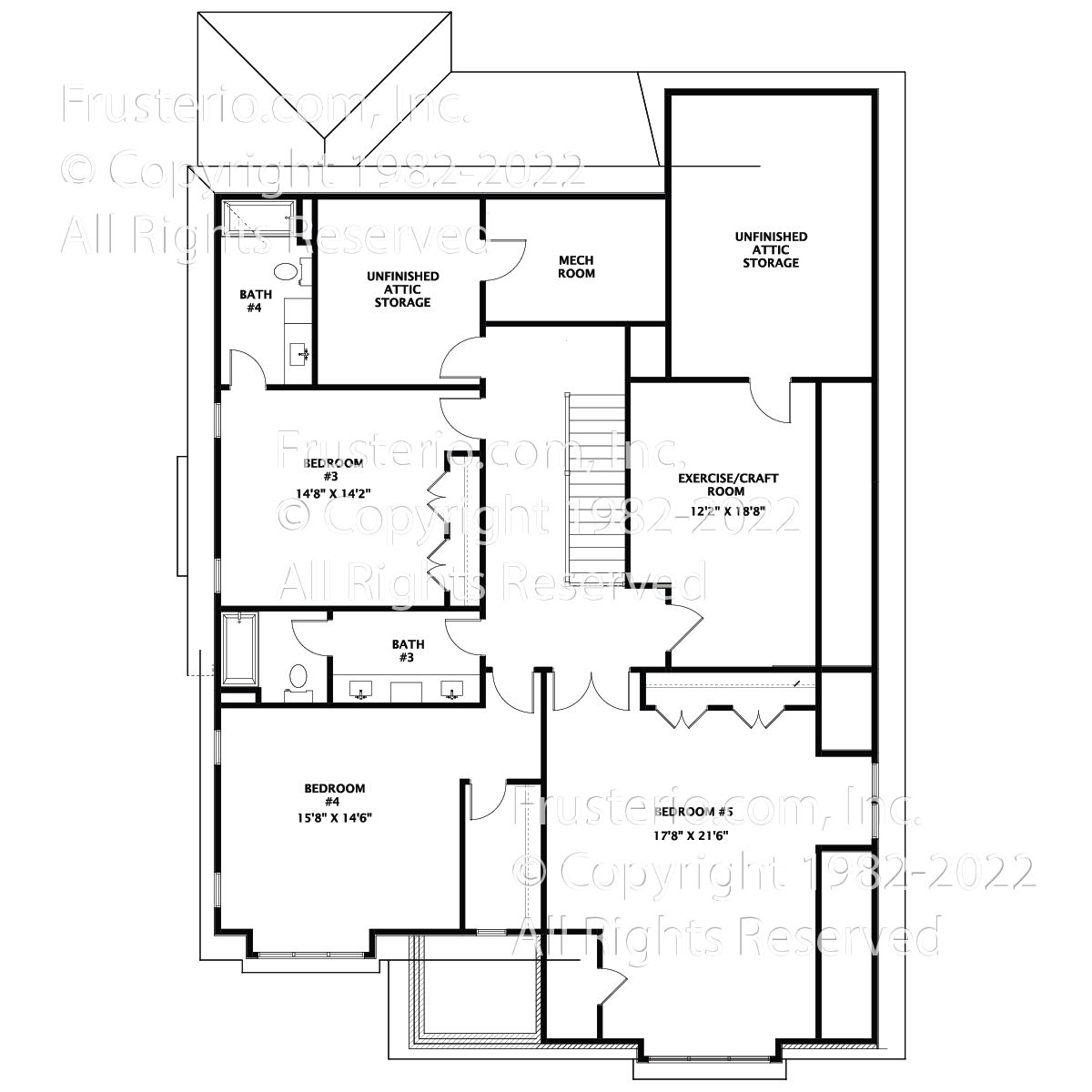 Olive House Plan 2nd Floor