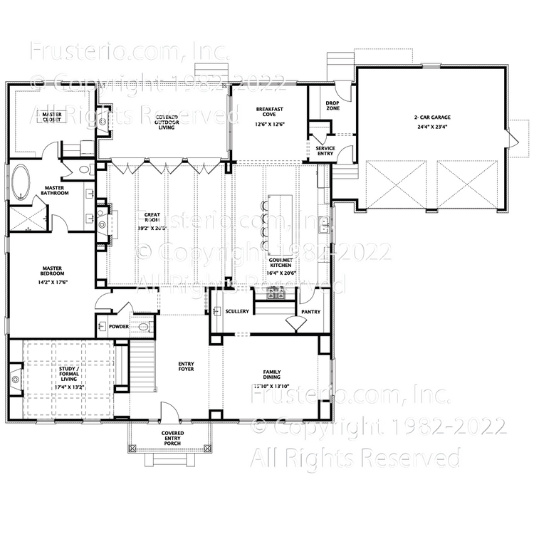 Merritt House Plan First Floor Plan