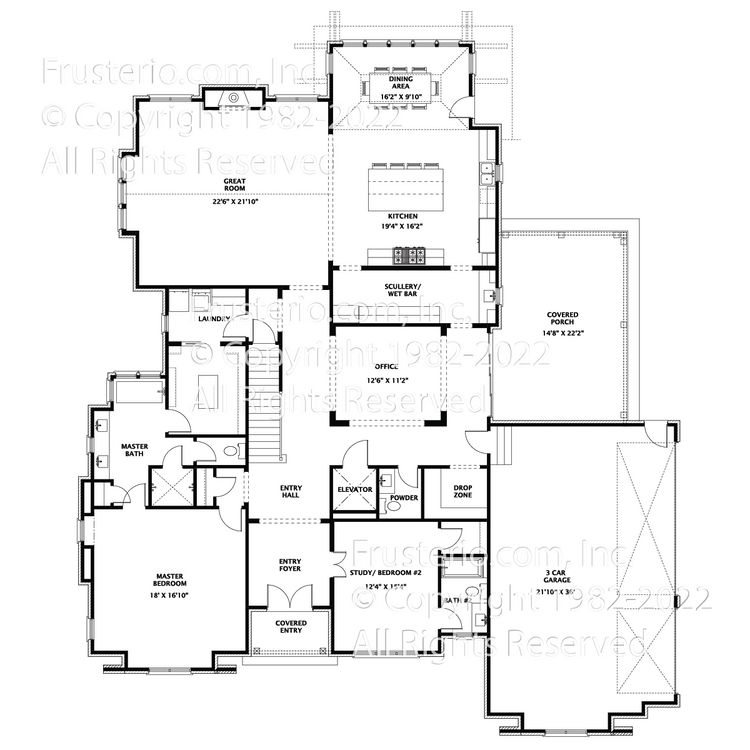 Rowan House Plan First Floor Plan