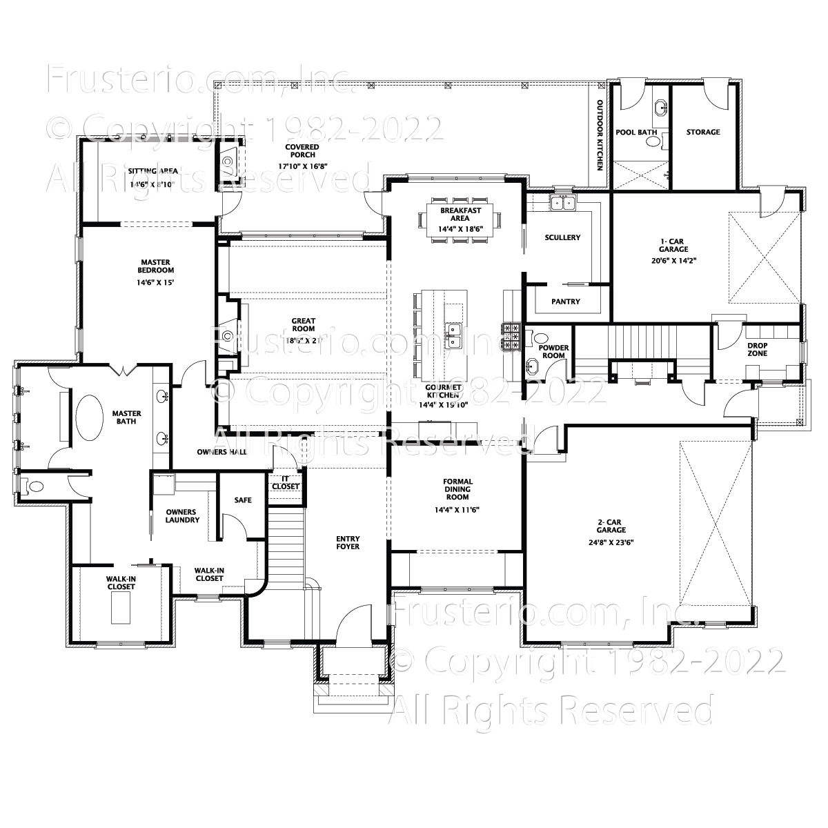 Brandon House Plan First Floor Plan