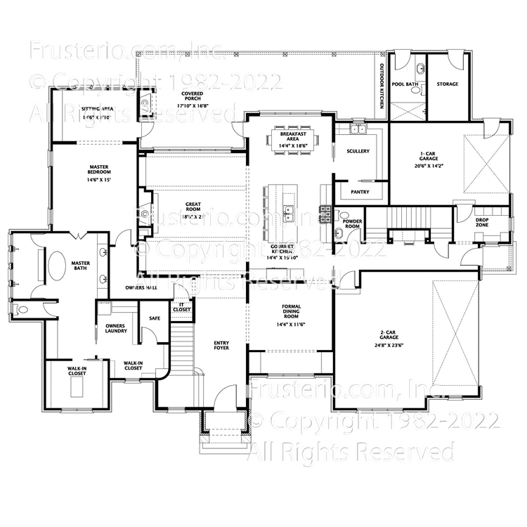 Brandon House Plan First Floor Plan