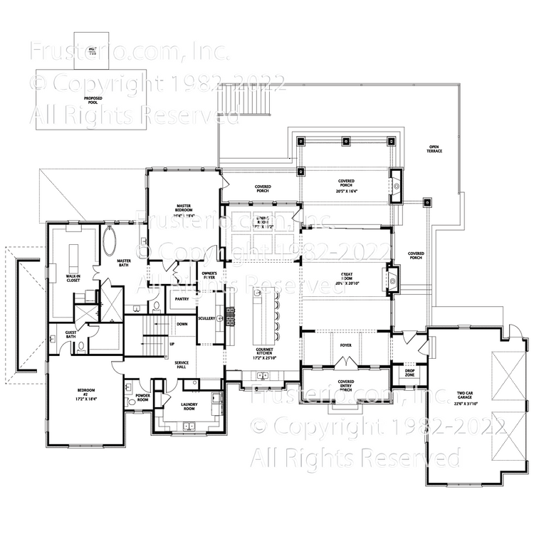 Burnham House Plan First Floor Plan