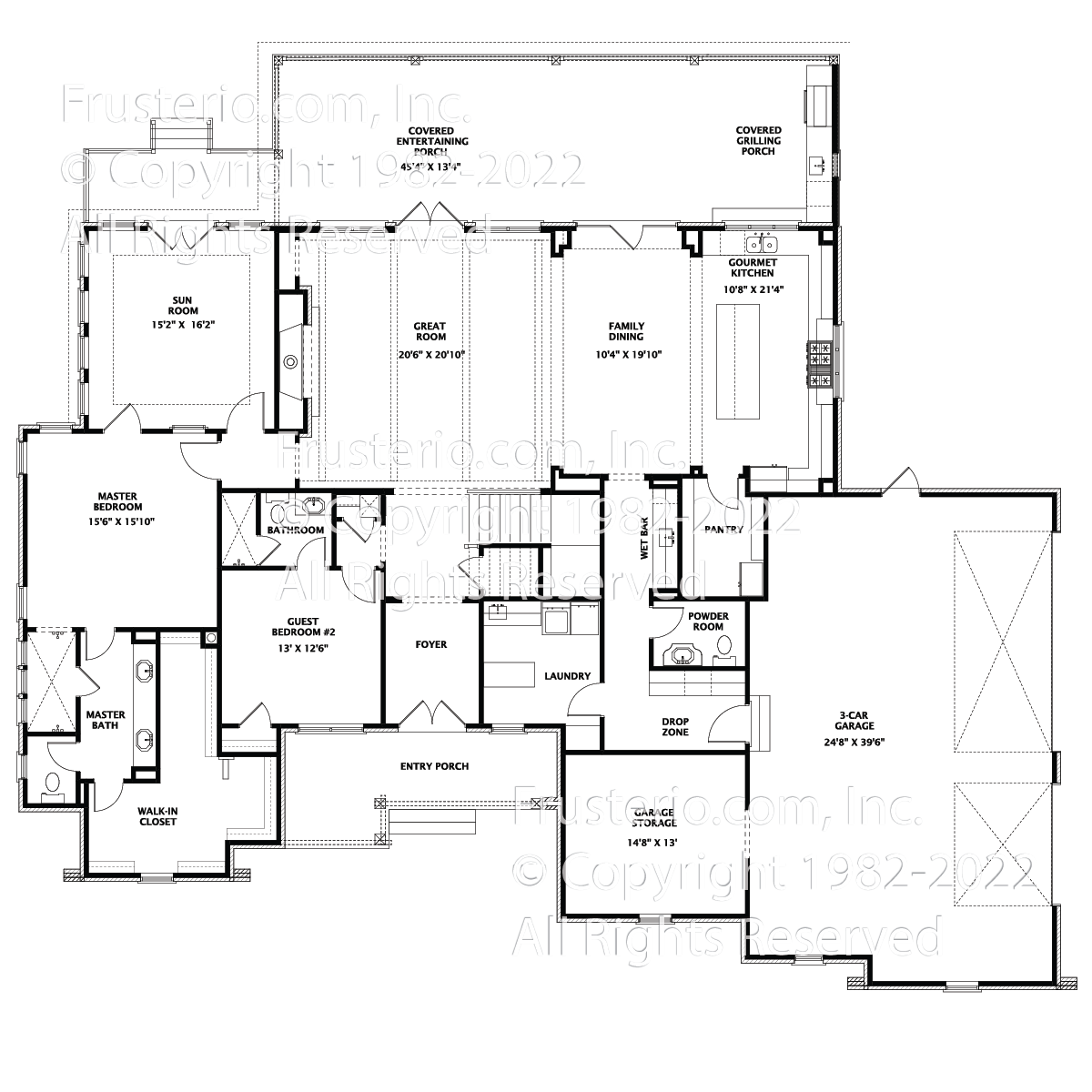 Fishburne House Plan First Floor Plan