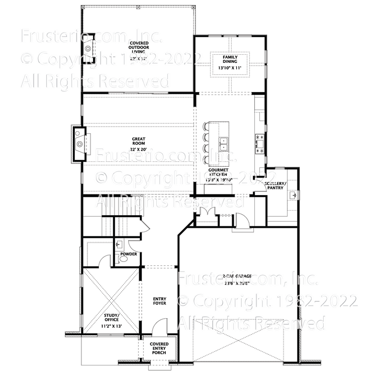 Duke House Plan First Floor Plan