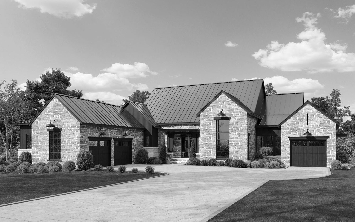 Hawthorne Front Elevation Rendering