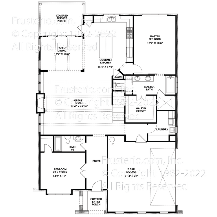 Olive House Plan First Floor Plan