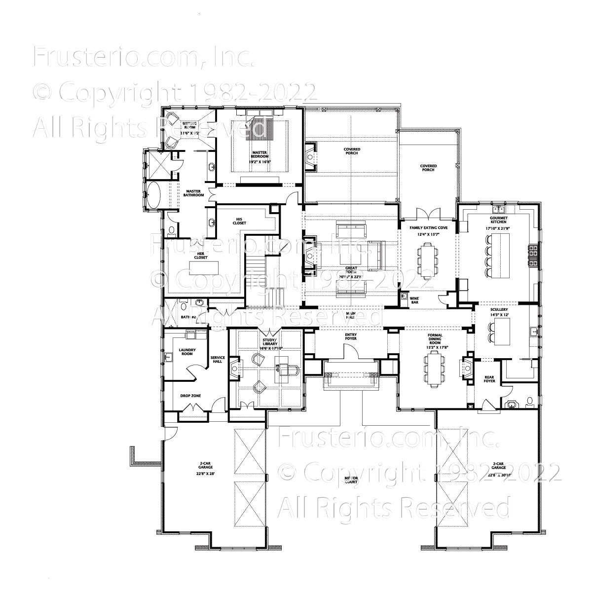 Evermont House Plan First Floor Plan