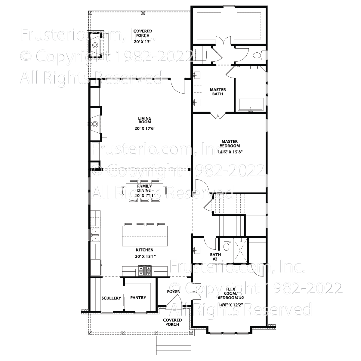 Irving House Plan First Floor Plan