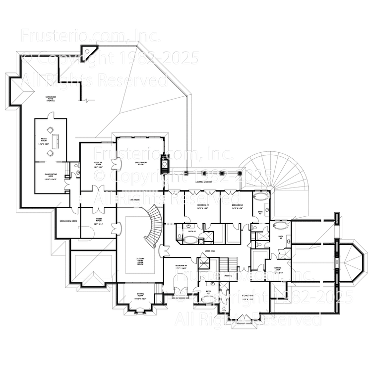 Newbury House Plan 2nd Floor