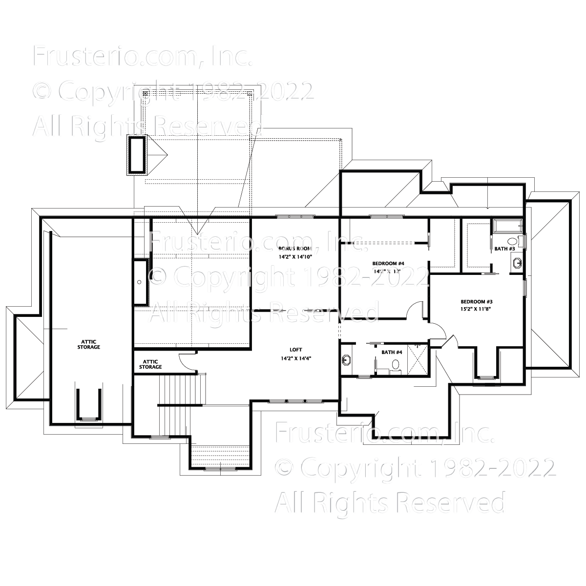 Sullivan  House Plan 2nd Floor