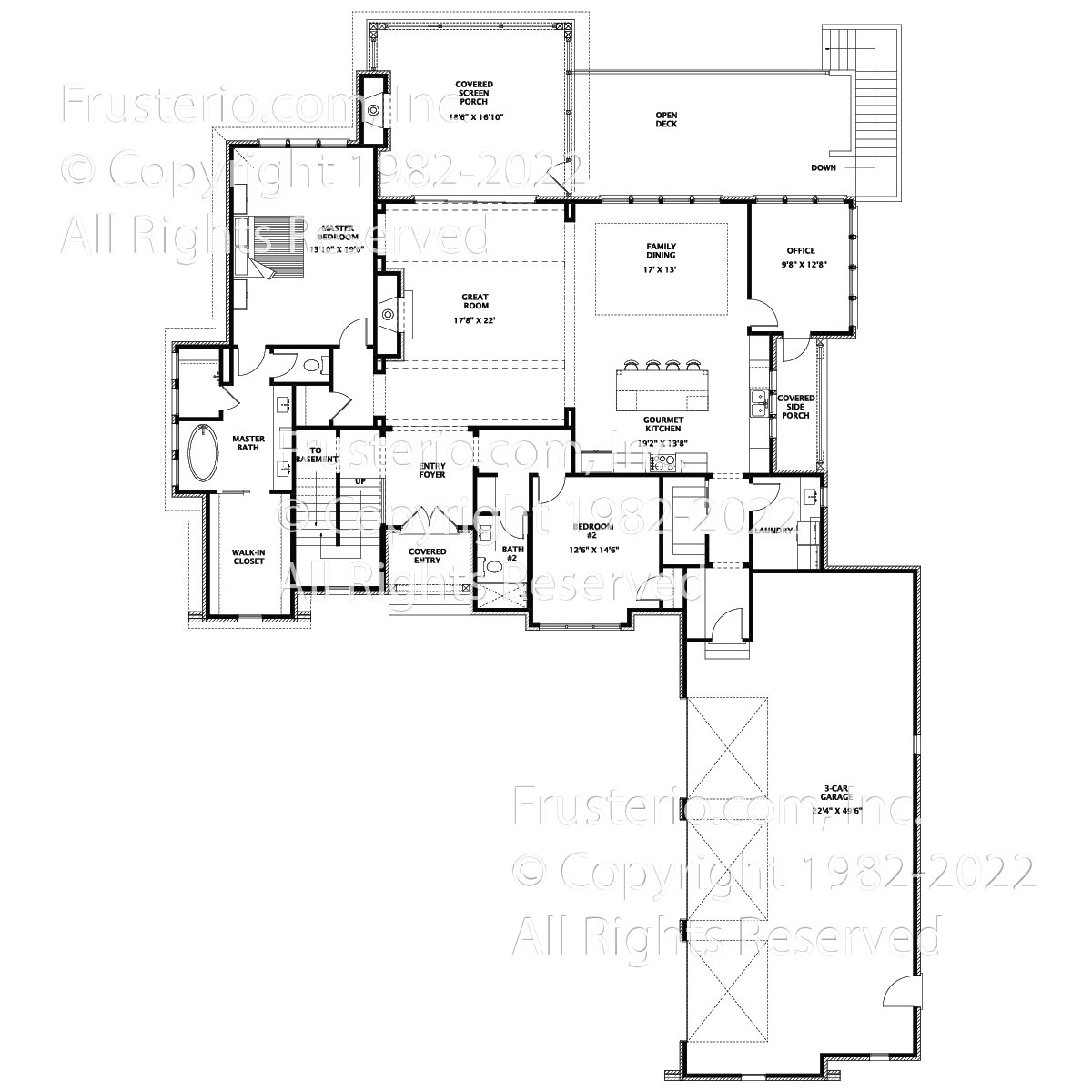 Hampton House Plan First Floor Plan