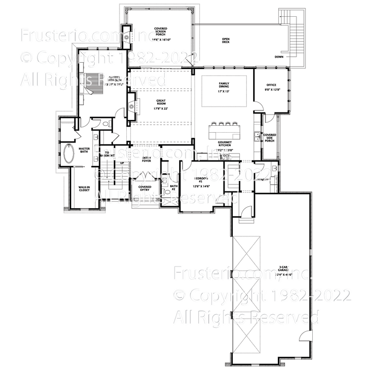 Hampton House Plan First Floor Plan