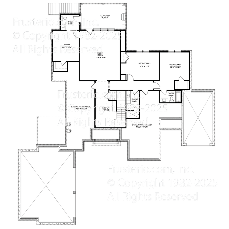 Hawthorne House Plan 2nd Floor