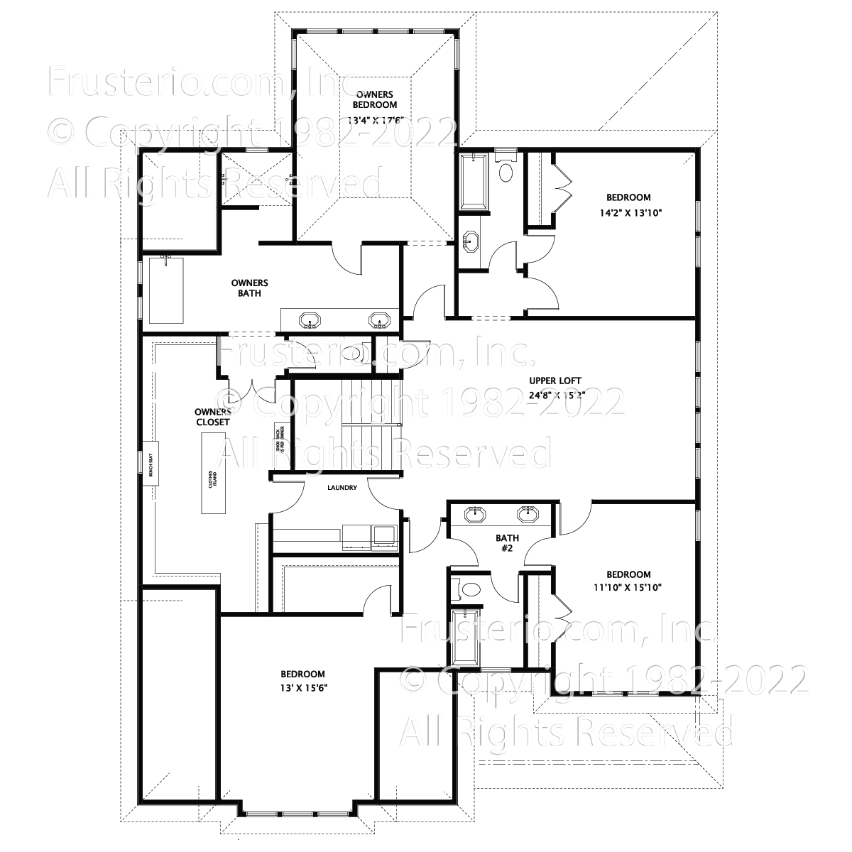 Cedarbrook House Plan 2nd Floor