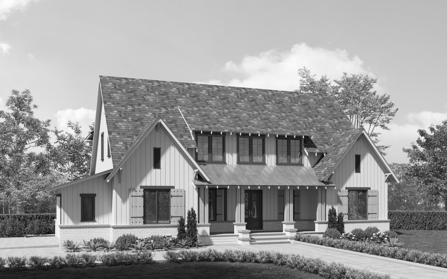 Knowles Front Elevation Rendering