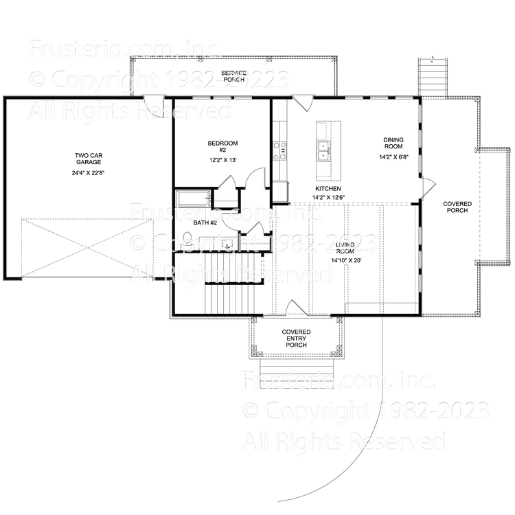 Elana House Plan First Floor Plan