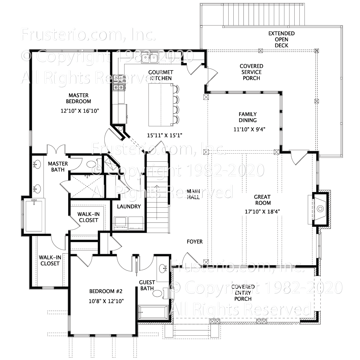 Yancey House Plan First Floor Plan