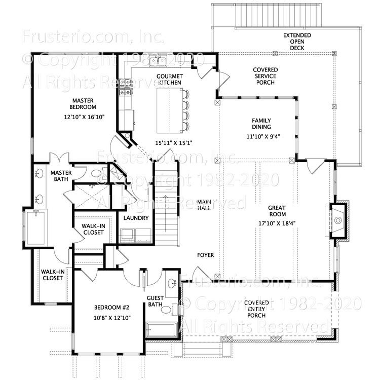 Yancey House Plan First Floor Plan
