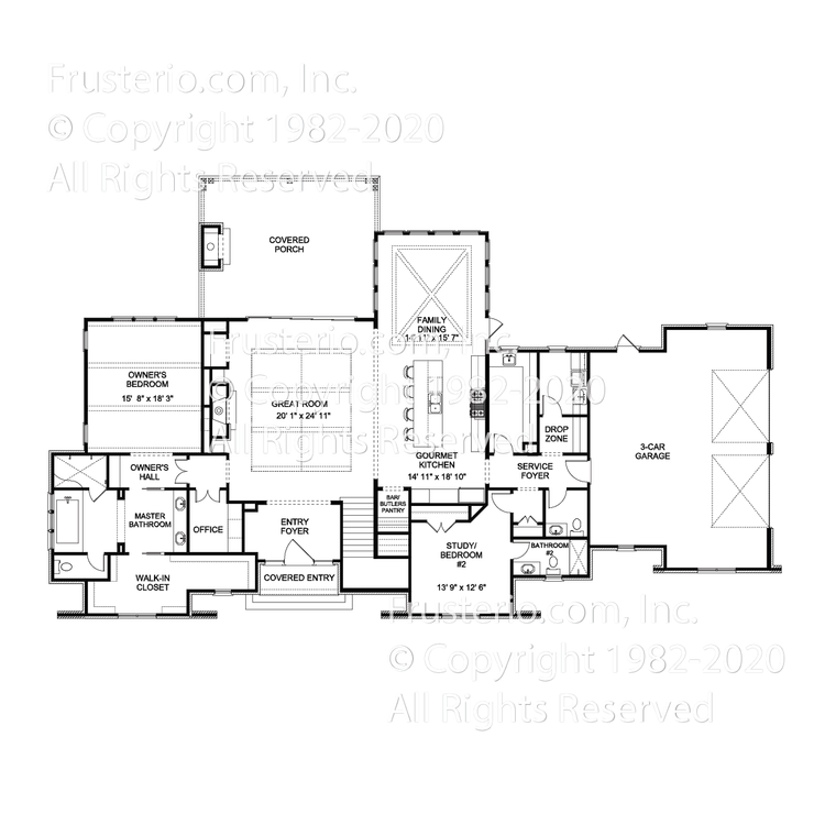 Brynne House Plan First Floor Plan