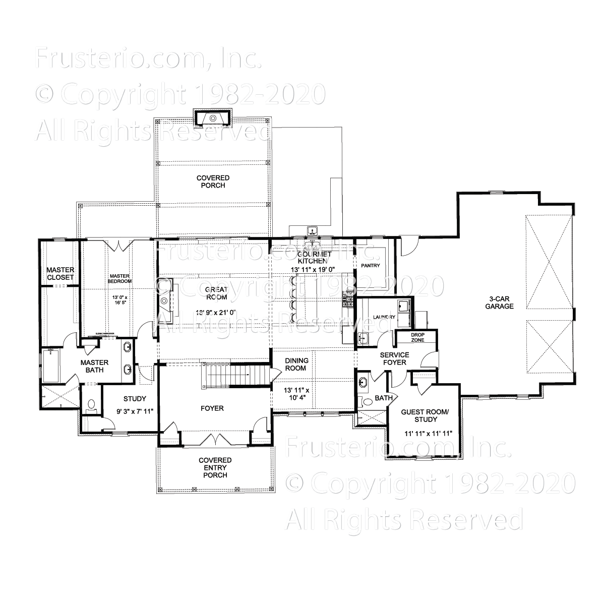 Birch House Plan First Floor Plan