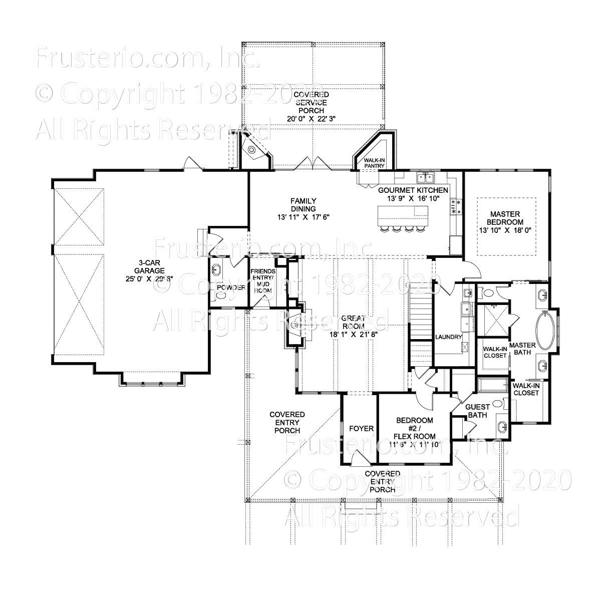 Bronson House Plan First Floor Plan