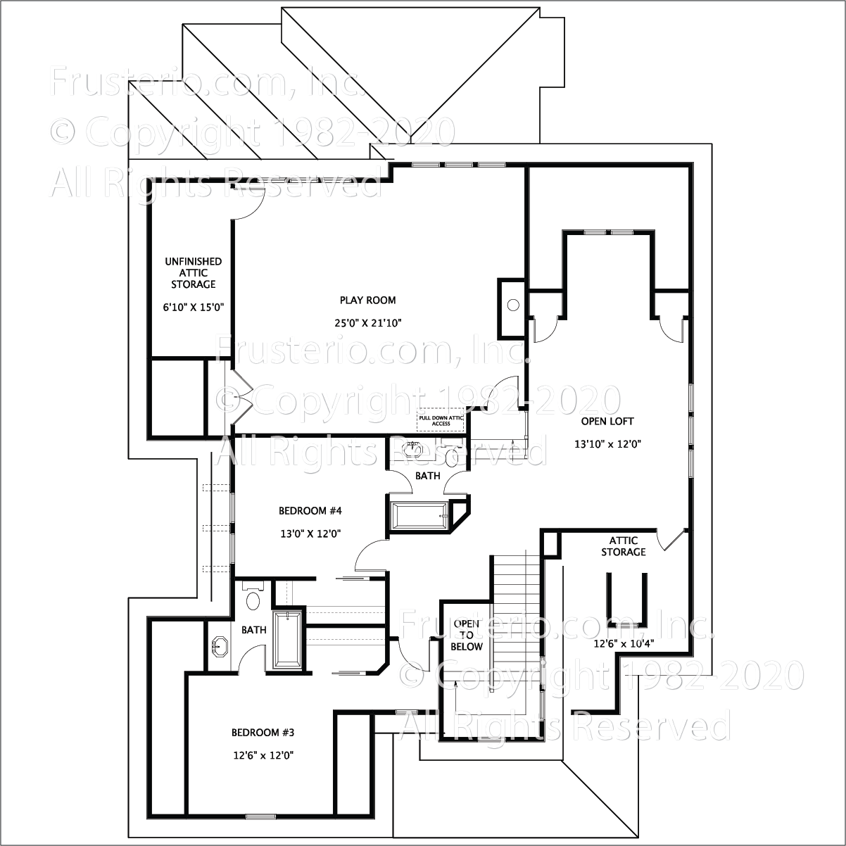 Upton House Plan 2nd Floor