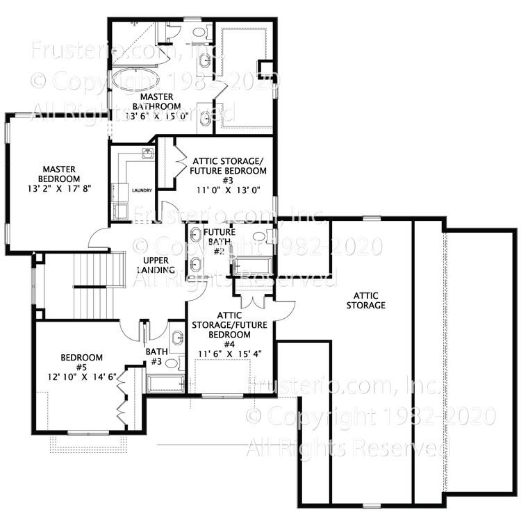 August House Plan 2nd Floor