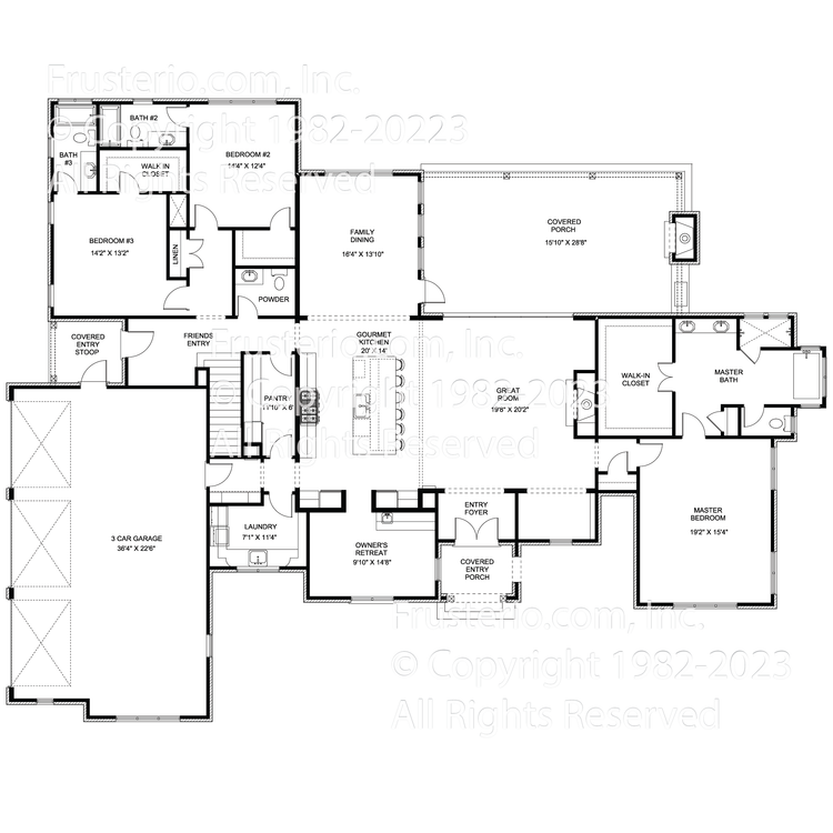 Bradberry House Plan First Floor Plan