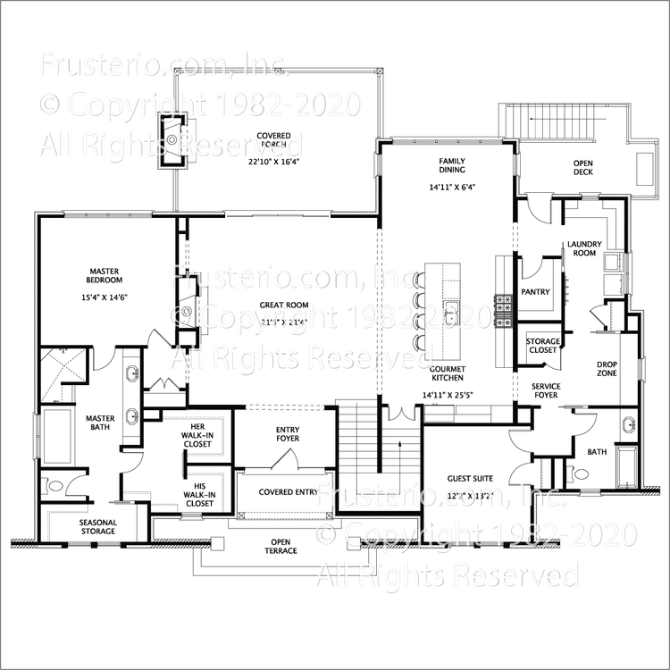 Grayton House Plan First Floor Plan