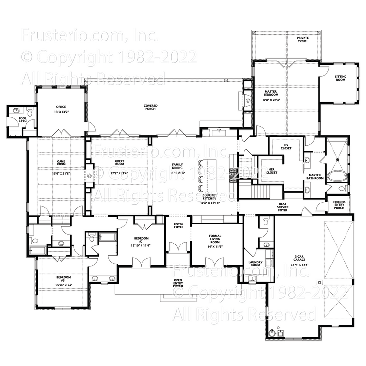 Leah House Plan First Floor Plan