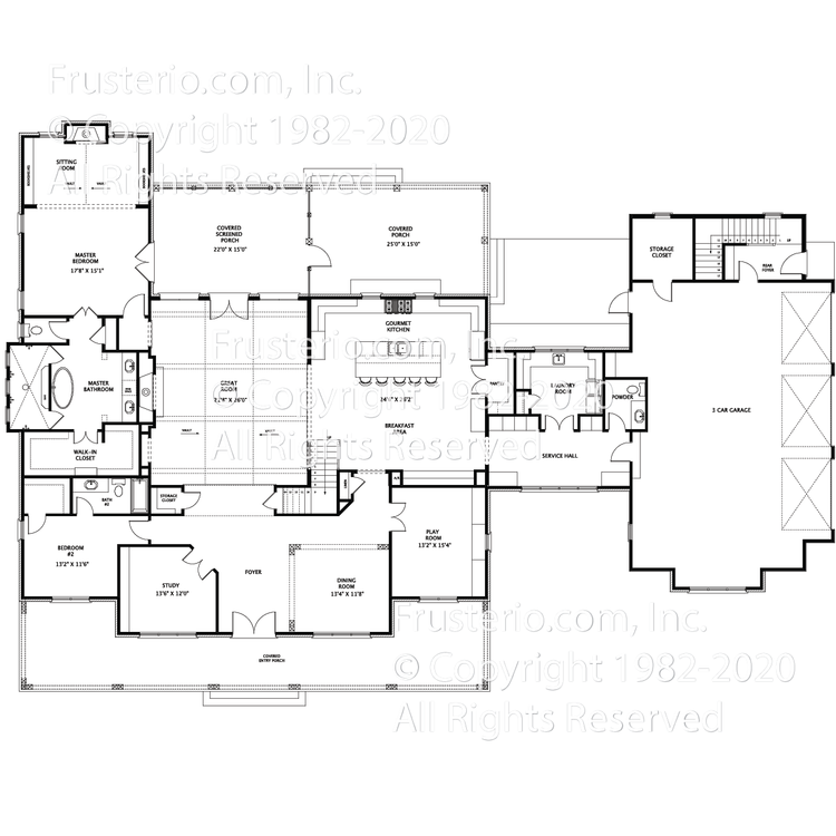 Hunter House Plan First Floor Plan