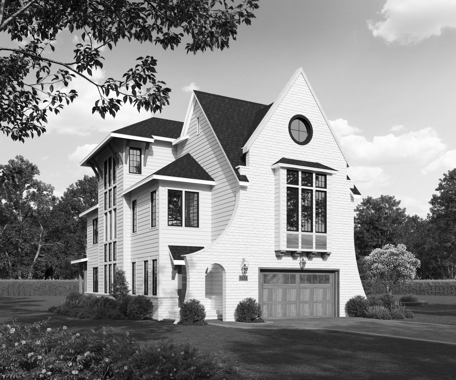 Keen Front Elevation Rendering