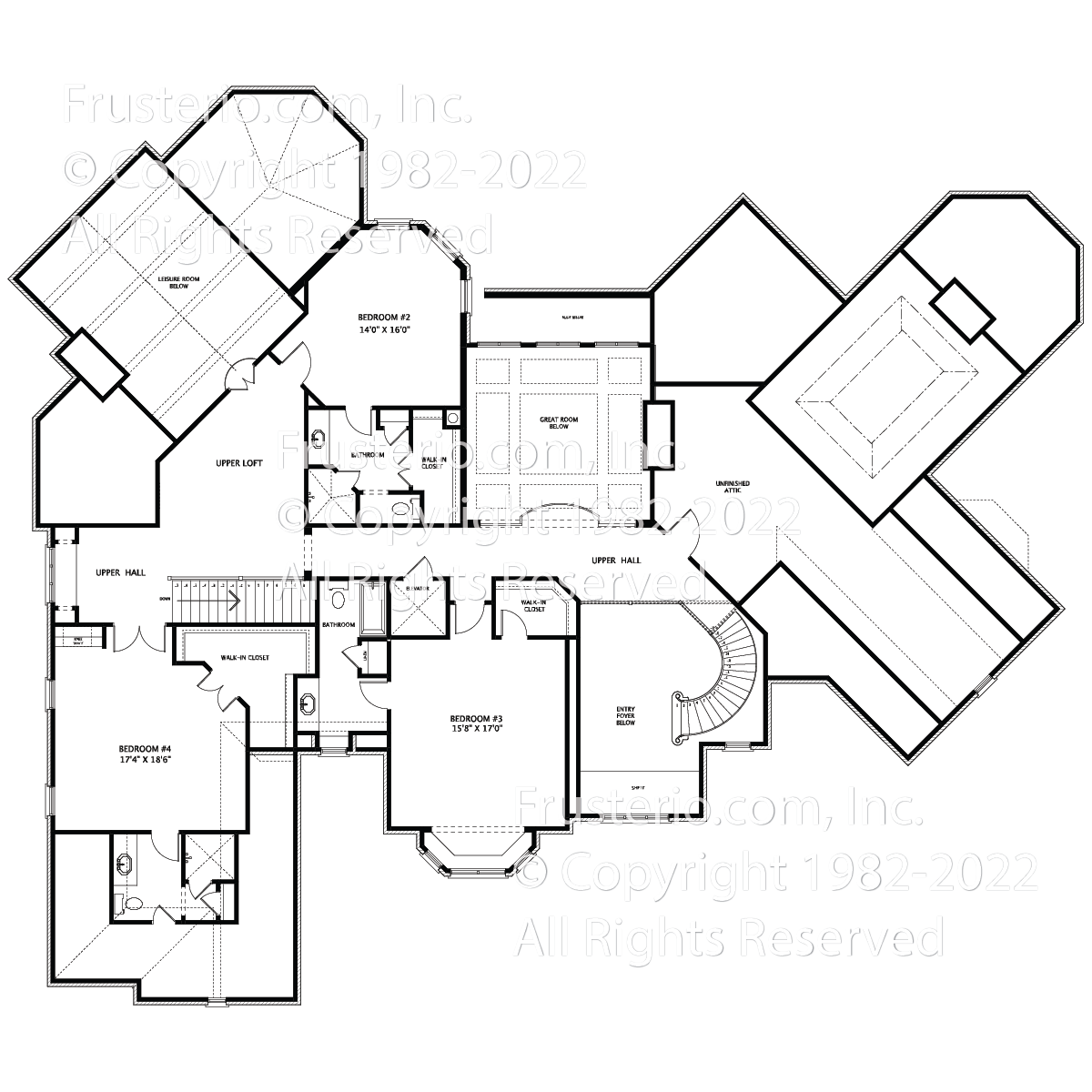 Denson House Plan 2nd Floor